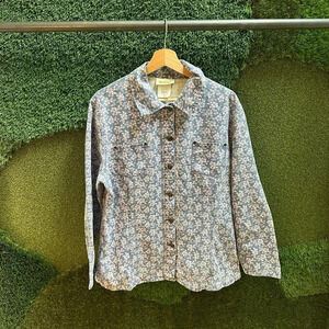 Vintage Seasons Floral Jacket Large